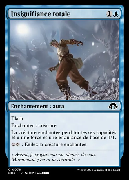 Insignifiance totale, carte Magic MH3 78 — extension Modern Horizons 3