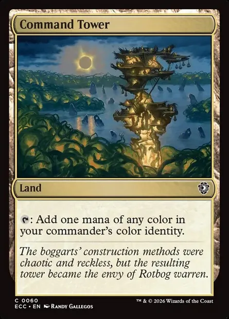 Command Tower, Magic card ECC 60 — Lorwyn Eclipsed Commander set