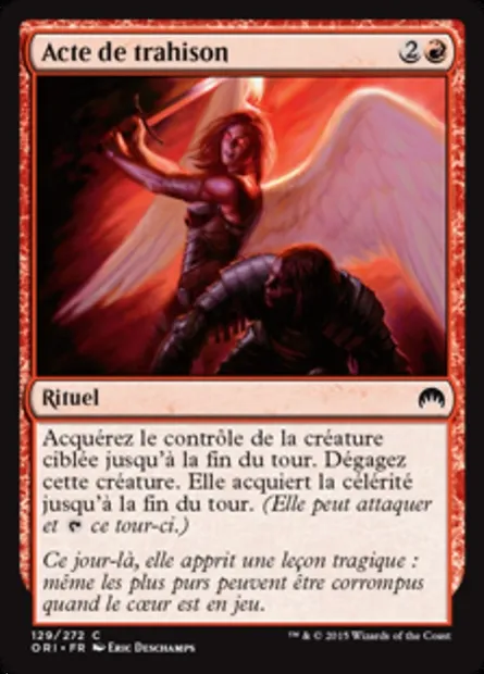 Acte de trahison, carte Magic ORI 129 — extension Magic Origines