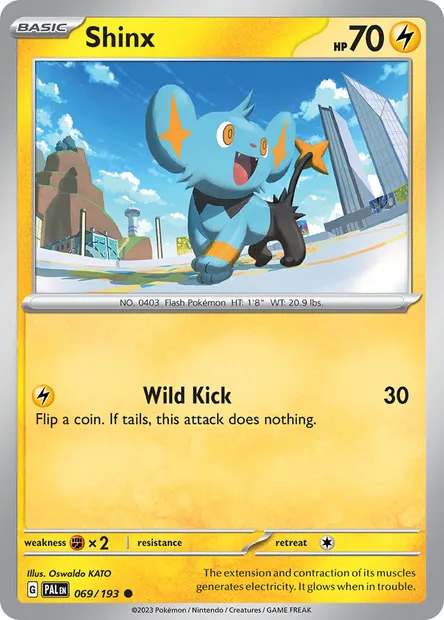 Shinx, Pokémon card PAL 069 — Paldea Evolved set