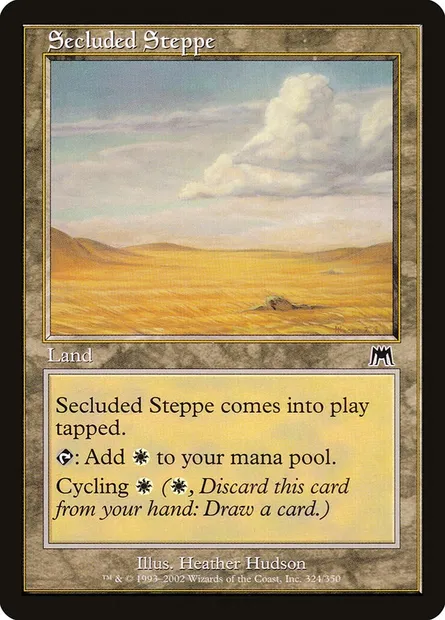 Secluded Steppe, Magic card ONS 324 — Onslaught set