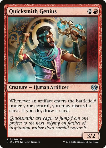 Quicksmith Genius, Magic card KLD 125 — Kaladesh set