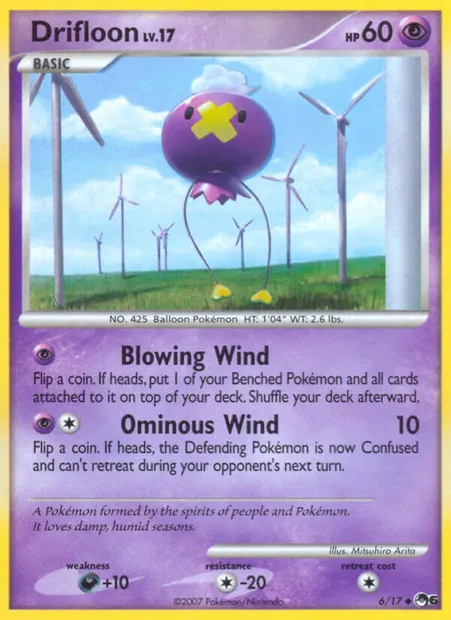 Drifloon, Pokémon card P6 6 — POP Series 6 set