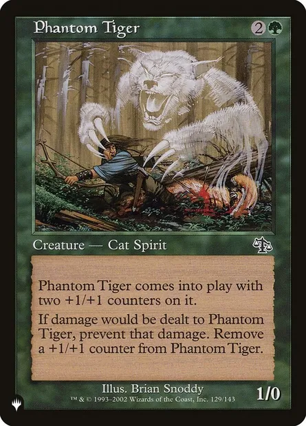 Phantom Tiger, Magic card PLST JUD-129 — The List set