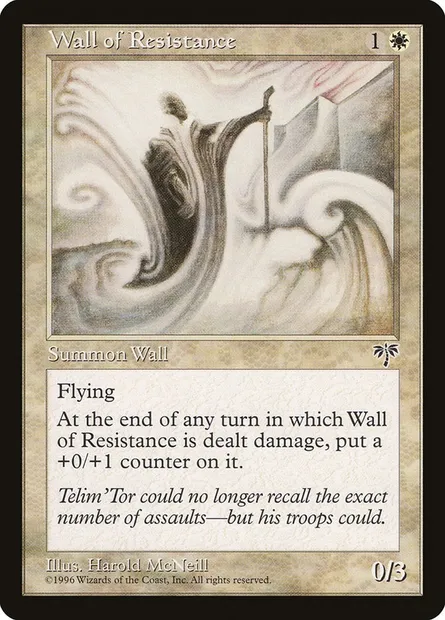 Wall of Resistance, Magic card MIR 46 — Mirage set