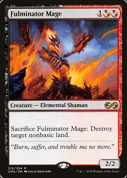 Fulminator Mage, Magic card UMA 215 — Ultimate Masters set
