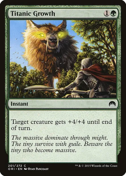 Titanic Growth, Magic card ORI 201 — Magic Origins set