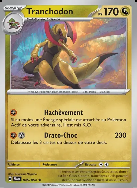 Tranchodon, carte Pokémon SFA 046 — extension Fable Nébuleuse
