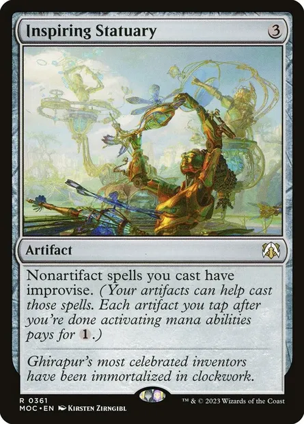 Inspiring Statuary, Magic card MOC 361 — March of the Machine Commander set
