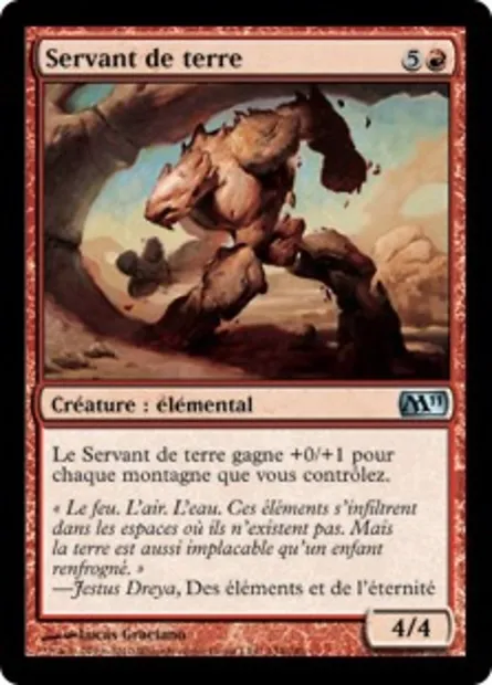 Servant de terre, carte Magic M11 134 — extension Magic 2011
