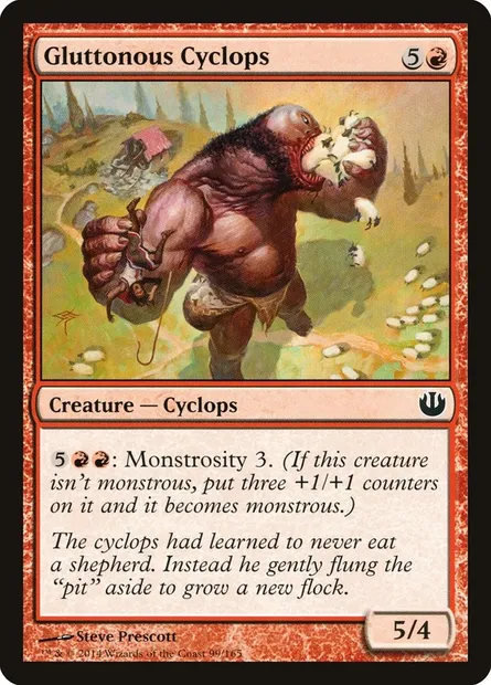 Gluttonous Cyclops, Magic card JOU 99 — Journey into Nyx set