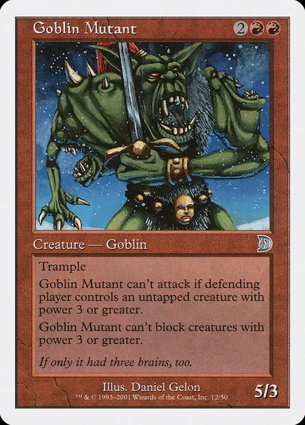 Mutant gobelin, carte Magic DKM 12 — extension Deckmasters