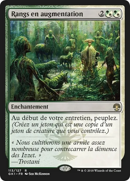 Rangs en augmentation, carte Magic GK1 113 — extension GRN Guild Kit