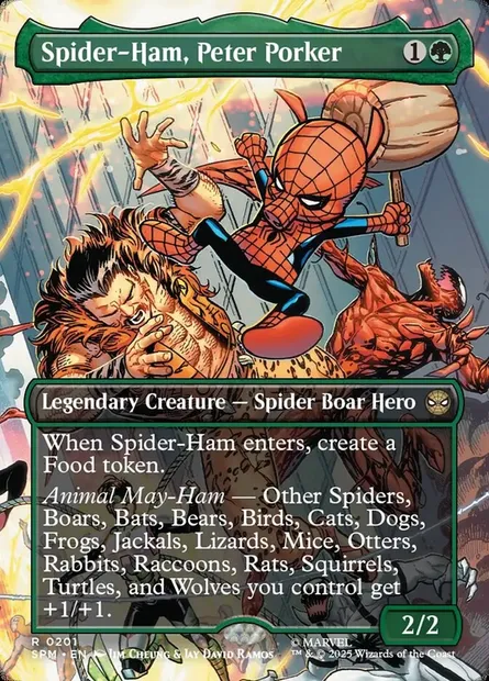 Spider-Ham, Peter Porker, Magic card SPM 201 — Marvel's Spider-Man set