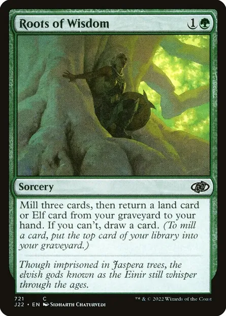 Roots of Wisdom, Magic card J22 721 — Jumpstart 2022 set