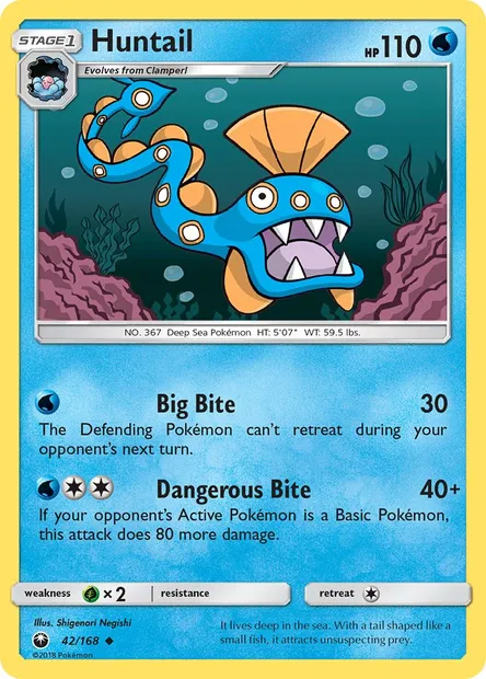 Huntail, Pokémon card CES 42 — Celestial Storm set