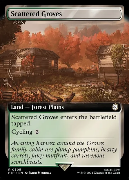 Bosquets épars, carte Magic PIP 505 — extension Fallout