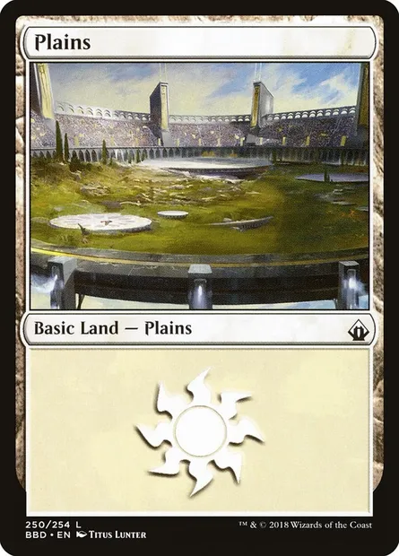 Plains, Magic card BBD 250 — Battlebond set