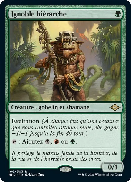 Ignoble hiérarche, carte Magic MH2 166 — extension Horizons du Modern 2