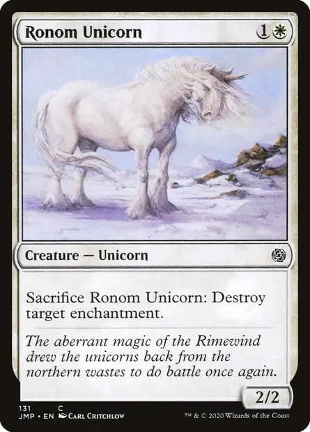Licorne de Ronom, carte Magic JMP 131 — extension Jumpstart