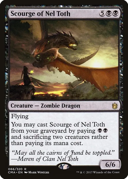 Scourge of Nel Toth, Magic card CMA 66 — Commander Anthology set