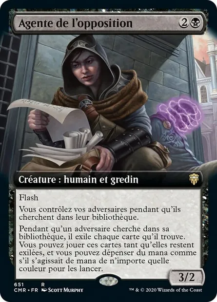 Agente de l'opposition, carte Magic CMR 651 — extension Commander Legends