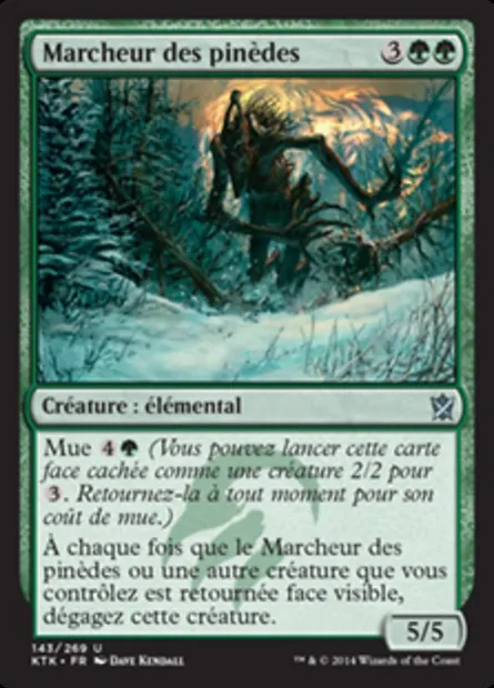 Marcheur des pinèdes, carte Magic KTK 143 — extension Les Khans de Tarkir