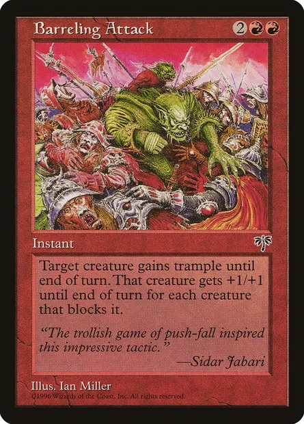 Barreling Attack, Magic card MIR 157 — Mirage set