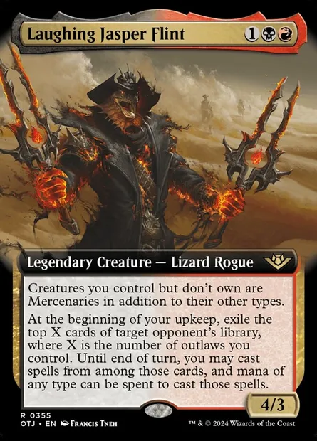 Laughing Jasper Flint, Magic card OTJ 355 — Outlaws of Thunder Junction set