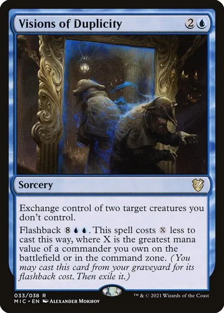 Visions of Duplicity, Magic card MIC 33 — Midnight Hunt Commander set