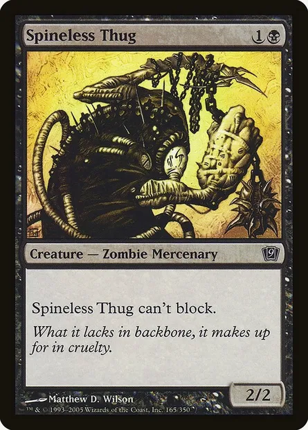 Spineless Thug, Magic card 9ED 165★ — Ninth Edition set