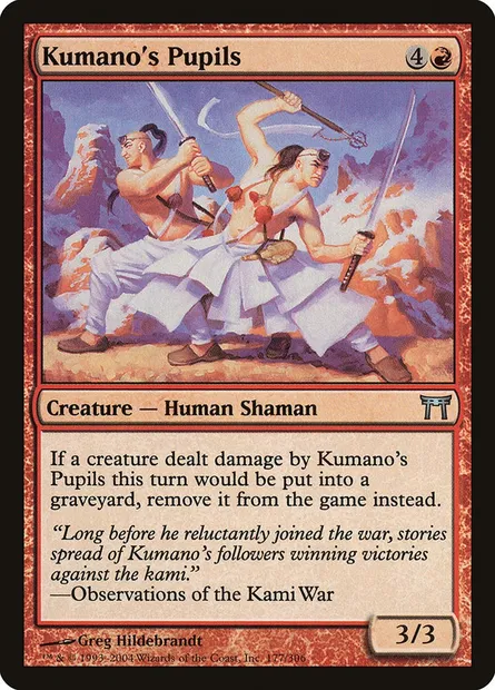 Kumano's Pupils, Magic card CHK 177 — Champions of Kamigawa set