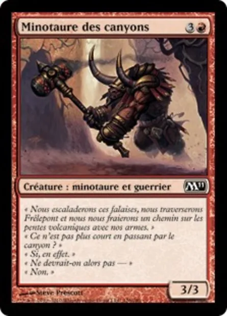 Minotaure des canyons, carte Magic M11 126 — extension Magic 2011