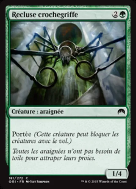Recluse crochegriffe, carte Magic ORI 181 — extension Magic Origines