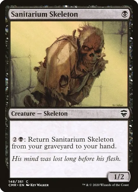 Sanitarium Skeleton, Magic card CMR 148 — Commander Legends set