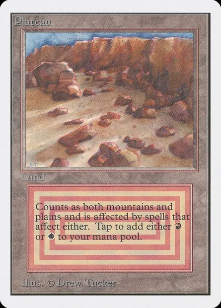 Plateau, Magic card 2ED 280 — Unlimited Edition set