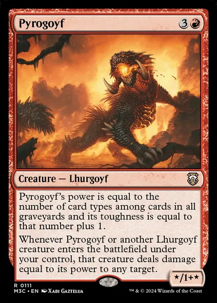 Pyrogoyf, Magic card M3C 111 — Modern Horizons 3 Commander set