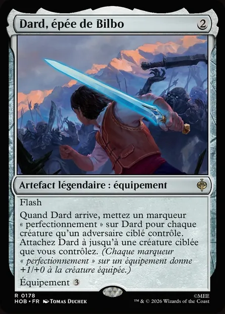 Dard, épée de Bilbo, carte Magic HOB 178 — extension The Hobbit