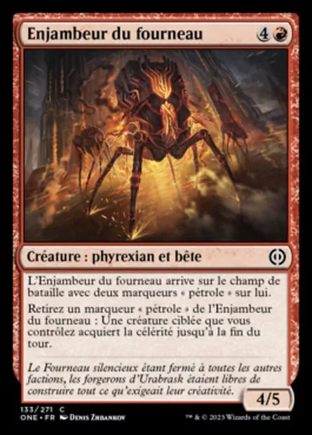 Enjambeur du fourneau, carte Magic ONE 133 — extension Tous Phyrexians