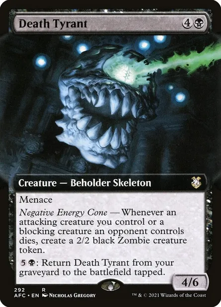 Death Tyrant, Magic card AFC 292 — Forgotten Realms Commander set