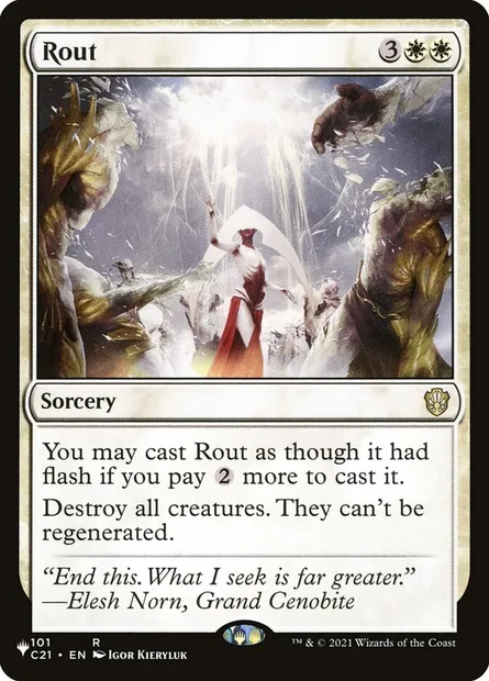 Défaite, carte Magic PLST C21-101 — extension The List