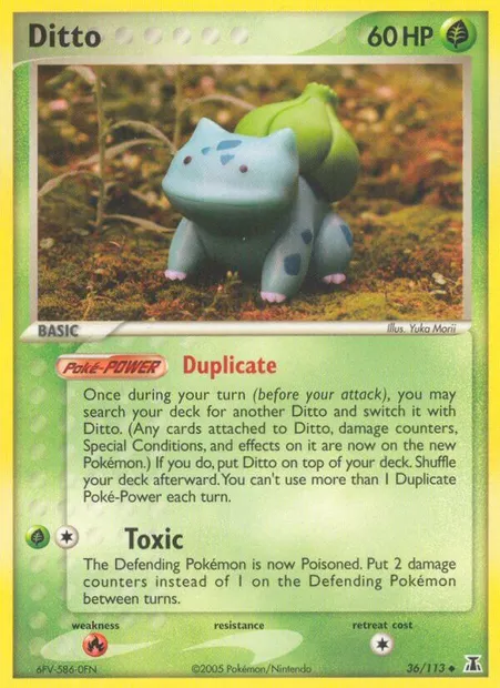 Ditto, Pokémon card DS 36 — Delta Species set