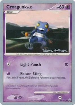 Croagunk Lv.13, Pokémon card WCD08 060-3 — World Championship Decks 2008 set