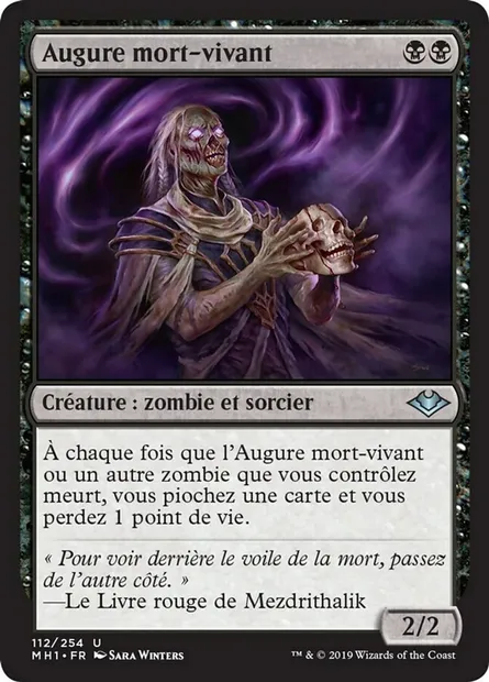 Augure mort-vivant, carte Magic MH1 112 — extension Horizons du Modern