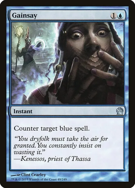 Gainsay, Magic card THS 49 — Theros set