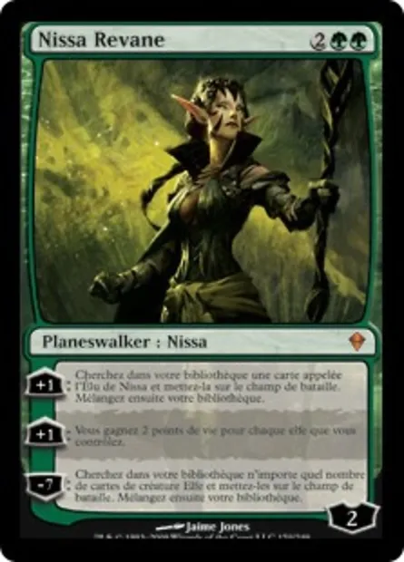 Nissa Revane, carte Magic ZEN 170 — extension Zendikar