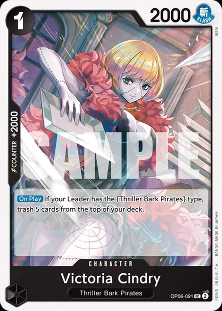 Victoria Cindry, carte One Piece OP06-091 — extension ONE PIECE CARD THE BEST