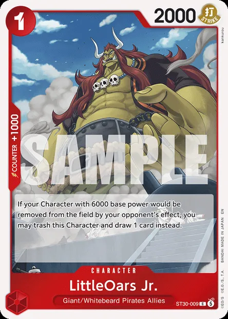 LittleOars Jr., One Piece card ST30-009 — Luffy & Ace set