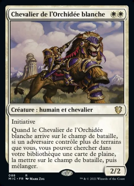 Chevalier de l'Orchidée blanche, carte Magic MIC 88 — extension Midnight Hunt Commander