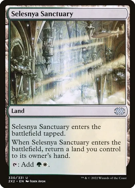 Selesnya Sanctuary, Magic card 2X2 330 — Double Masters 2022 set